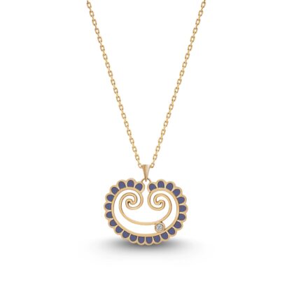 Akants necklace in lavender colour