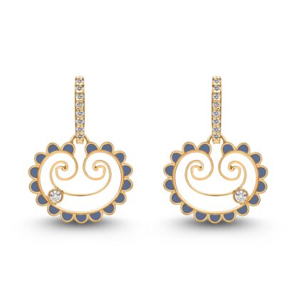 Lavender Akants Earrings